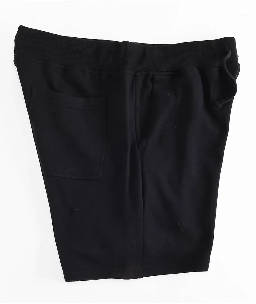 Vitriol Etched Black Sweat Shorts