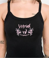 Vitriol Ethereal Sigilism Black Crop Tank Top