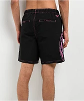 Vitriol Fusion Black, Pink & Blue Board Shorts