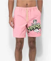 Vitriol Fusion Pink & Yellow Board Shorts