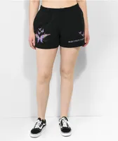 Vitriol Jada Butterfly Black Sweat Shorts