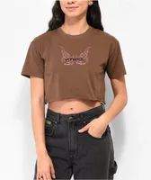 Vitriol Kiki Brown Crop T-Shirt