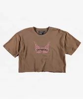Vitriol Kiki Brown Crop T-Shirt