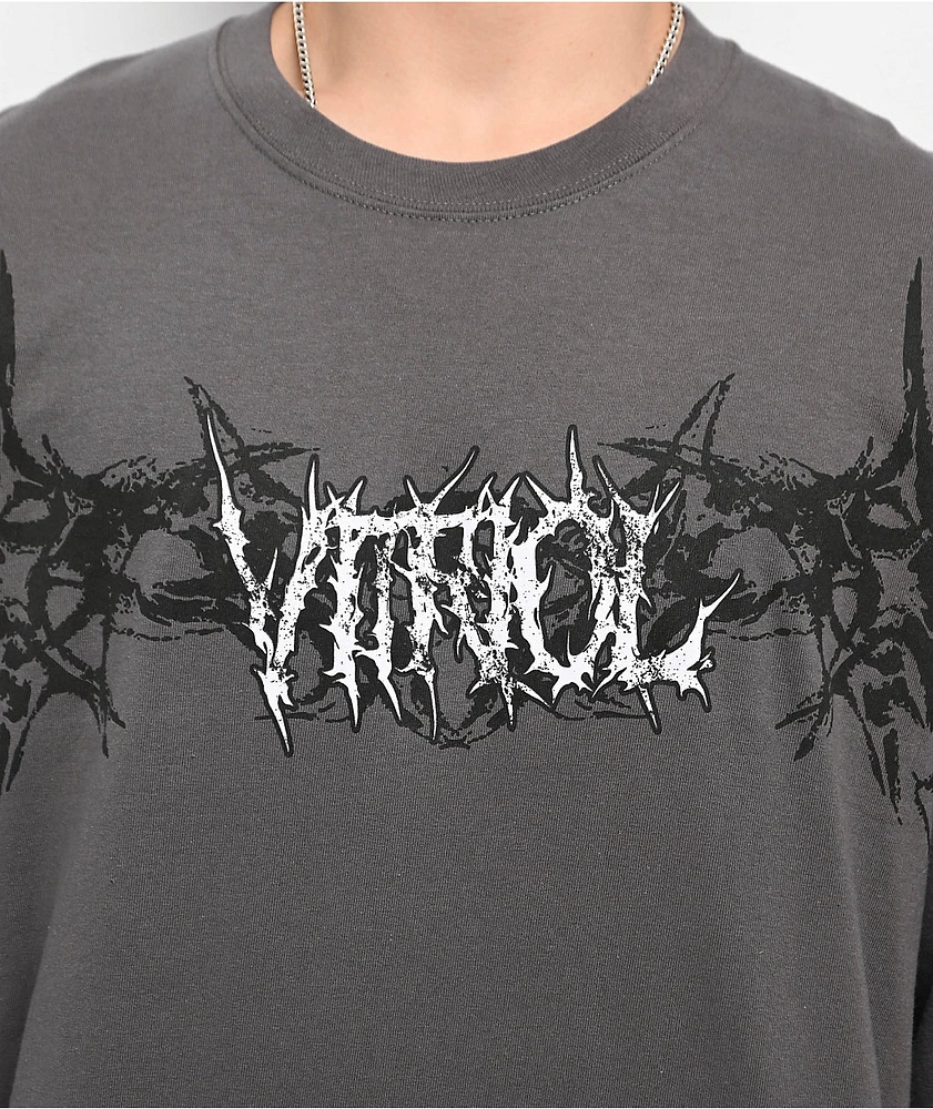 Vitriol Layered AF II Charcoal Long Sleeve T-Shirt