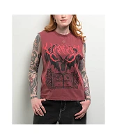 Vitriol Mateo Red Wash Tank Top