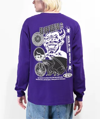 Vitriol Mayhem Purple Long Sleeve T-Shirt