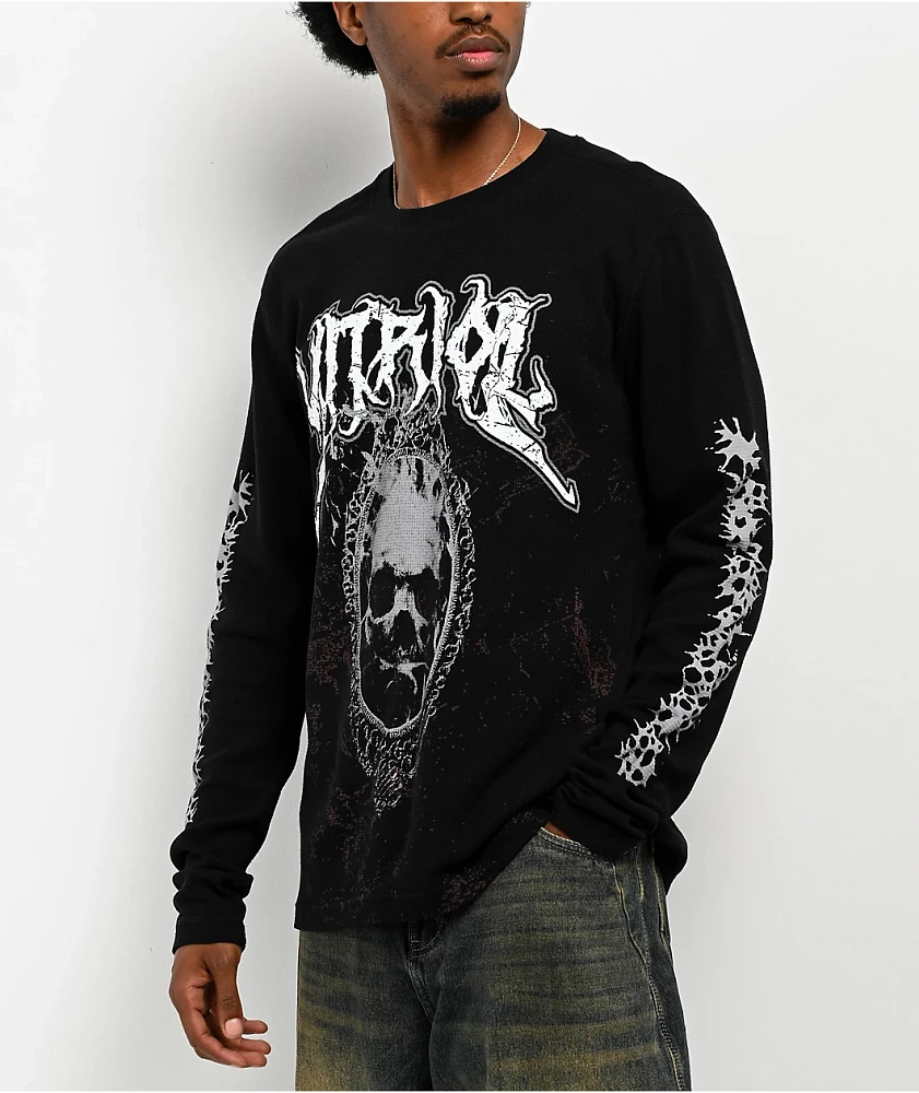 Vitriol Mirror Mirror Black Thermal Long Sleeve T-Shirt