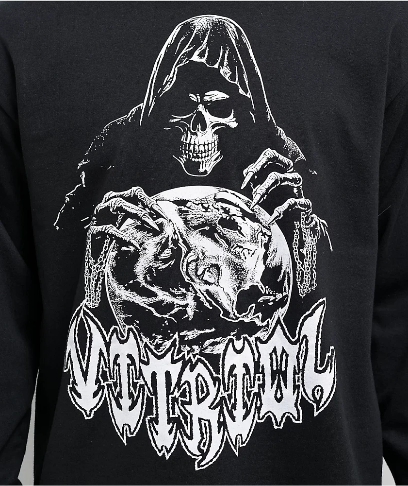 Vitriol Monster Flash Black Long Sleeve T-Shirt