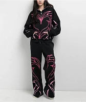 Vitriol Myla Black Wide Leg Sweatpants