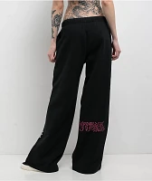 Vitriol Myla Black Wide Leg Sweatpants