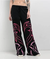 Vitriol Myla Black Wide Leg Sweatpants