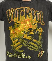 Vitriol Slow Burn Black Wash Long Sleeve T-Shirt