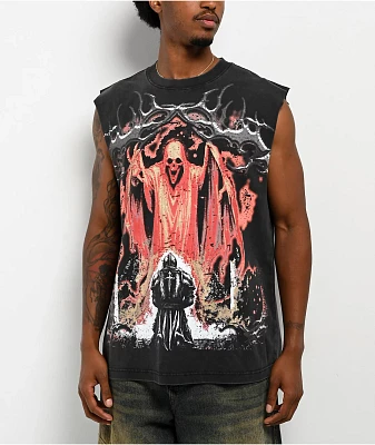 Vitriol Sworn Black Wash Tank Top