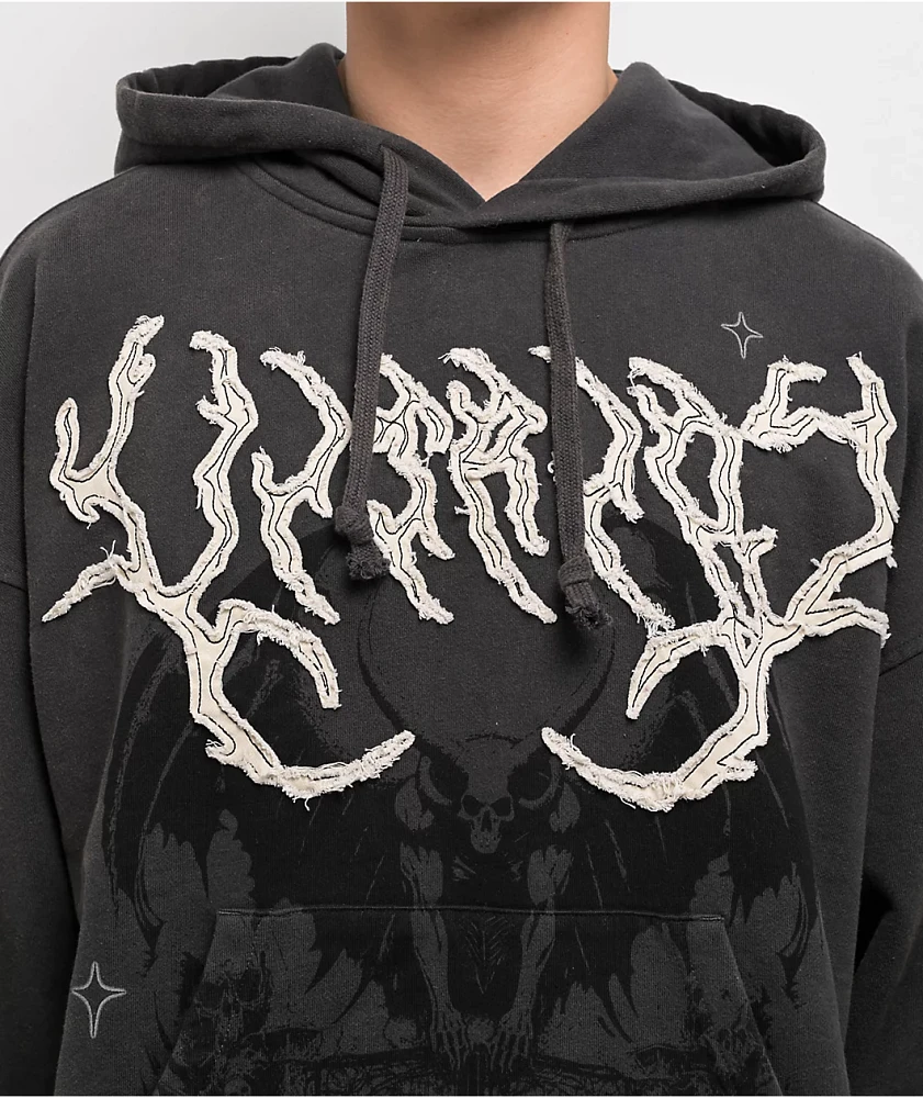 Vitriol Thunder Black Wash Hoodie