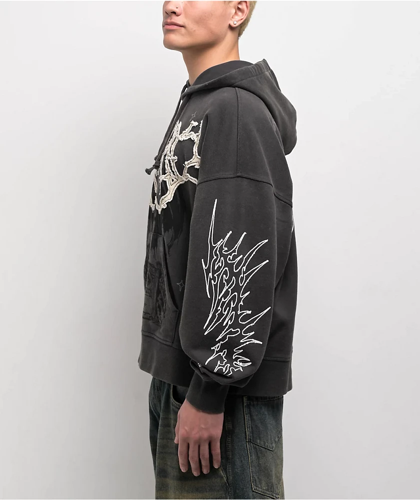 Vitriol Thunder Black Wash Hoodie