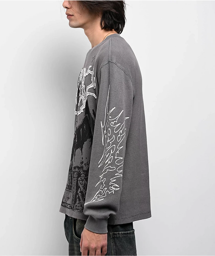 Vitriol Thunder Grey Thermal Long Sleeve T-Shirt