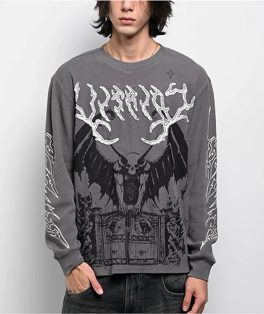 Vitriol Thunder Grey Thermal Long Sleeve T-Shirt