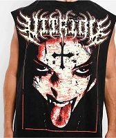 Vitriol Unfazed Black Wash Tank Top