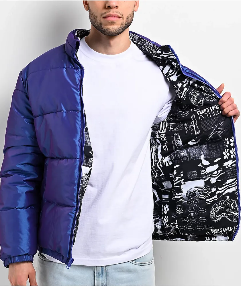 Vitriol Verso Purple Reversible Puffer Jacket