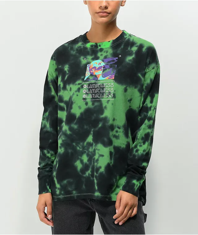 Vitriol Bixie Black & Green Layered Long Sleeve T-Shirt