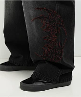 Vitriol Void Shadows Ultra Wide Black Wash Denim Jeans