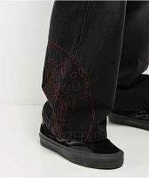 Vitriol Void Shadows Ultra Wide Black Wash Denim Jeans