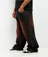 Vitriol Voided Color Black Wash Ultra Wide Jeans