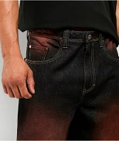 Vitriol Voided Color Black Wash Ultra Wide Jeans