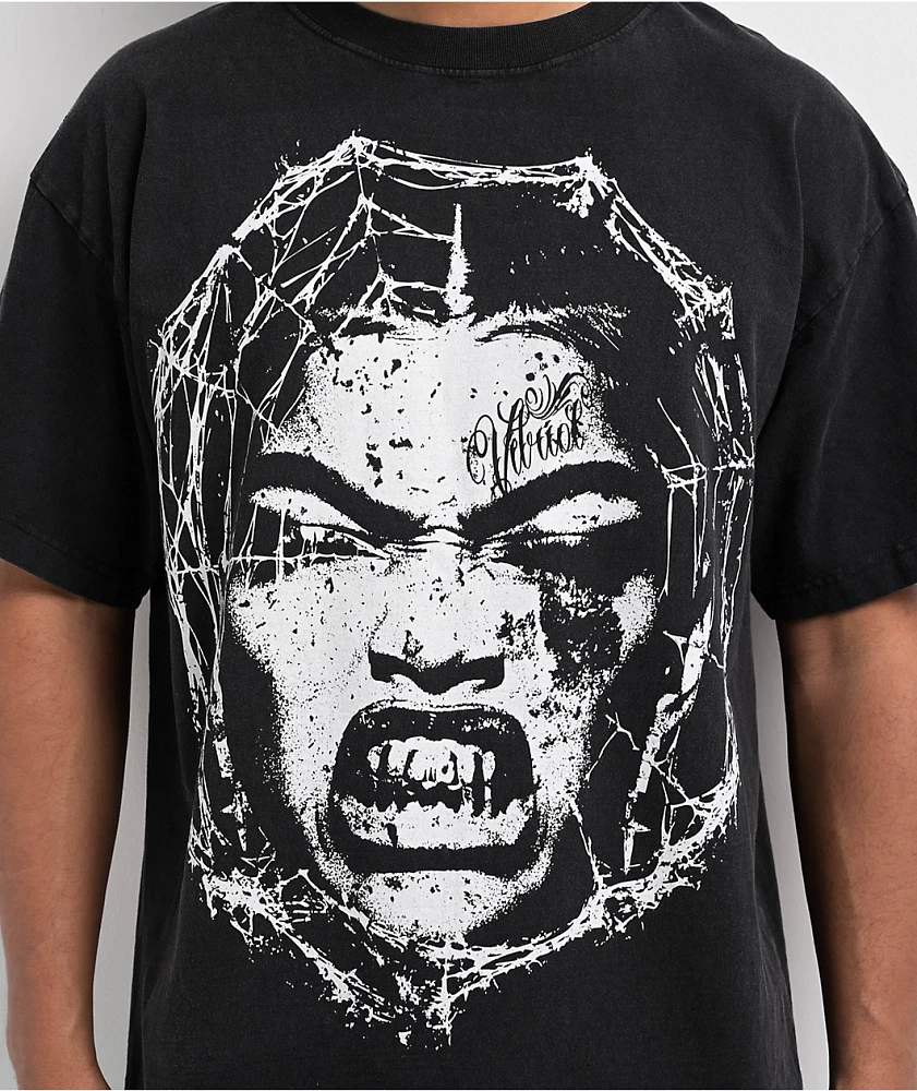 Vitriol Web Shawty Black Wash T-Shirt