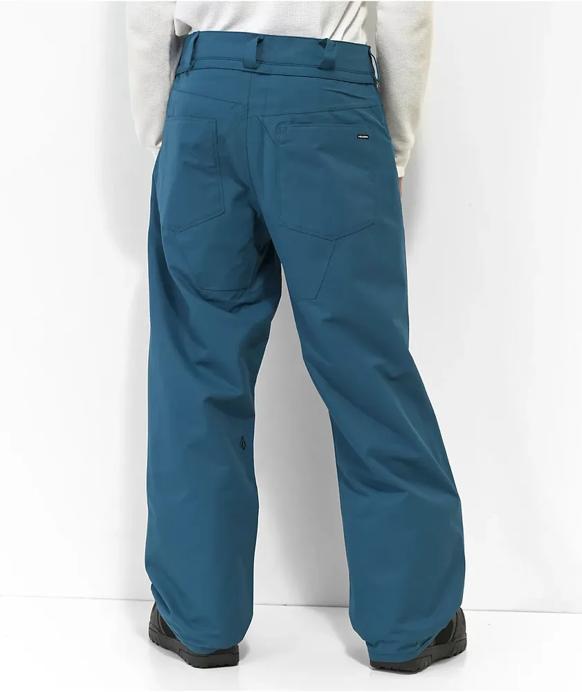 Volcom 5 Pocket Blue 10K Snowboard Pants