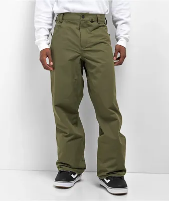 Volcom 5 Pocket Green 10K Snowboard Pants