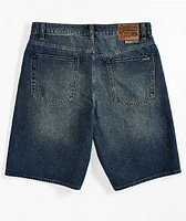 Volcom Billow Oliver Mid Blue Denim Shorts