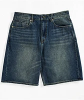 Volcom Billow Oliver Mid Blue Denim Shorts