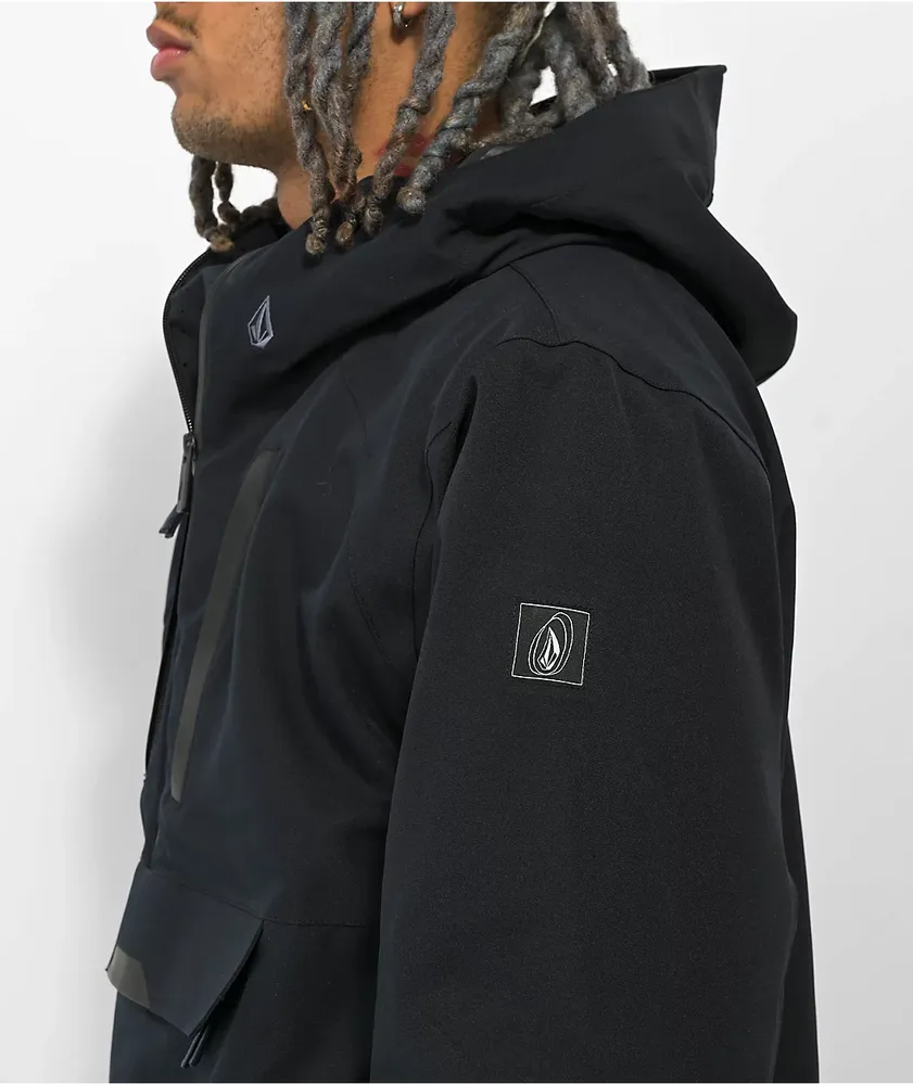 Volcom Brighton Black 15K Anorak Snow Board Jacket 2023