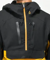 Volcom Brighton Gold & Black 15K Anorak Snowboard Jacket