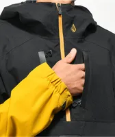 Volcom Brighton Gold & Black 15K Anorak Snowboard Jacket