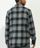 Volcom Caden Grey Plaid Long Sleeve Flannel