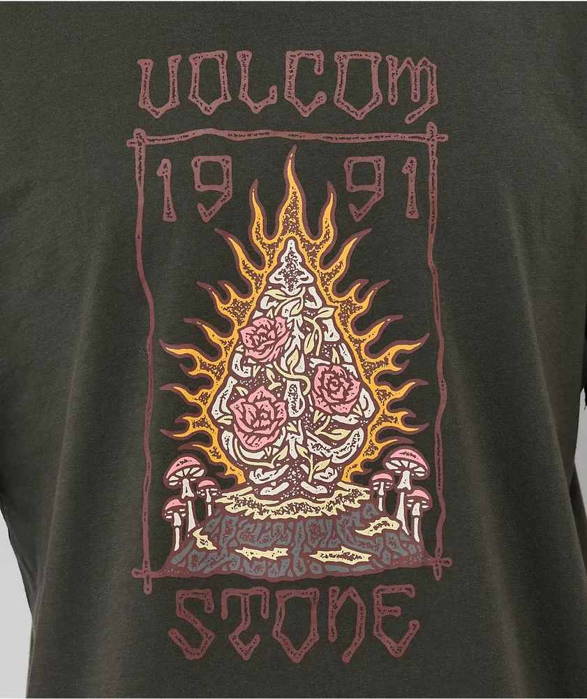 Volcom Caged Stone Grey T-Shirt