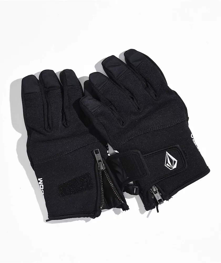 Volcom Crail Black & White Snowboard Gloves 2023