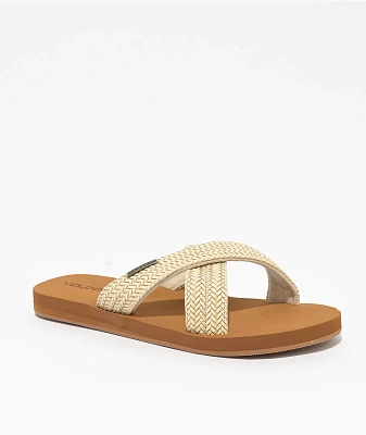 Volcom Double Cross Cream Sandals