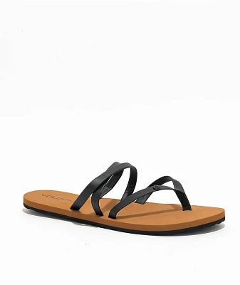 Volcom Easy Breezy II Black Sandals