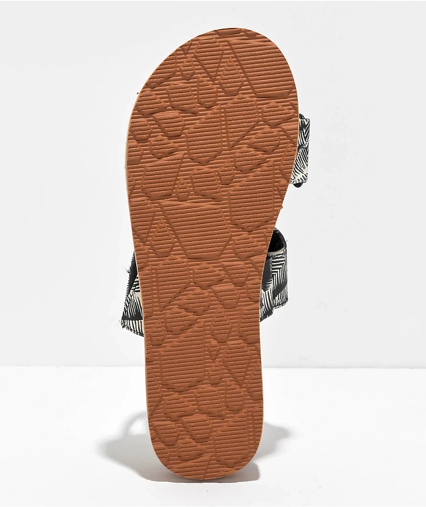 Volcom Eco Recliner Black & Sand Sandals