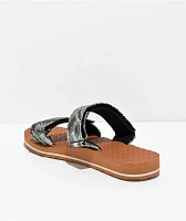 Volcom Eco Recliner Black & Sand Sandals