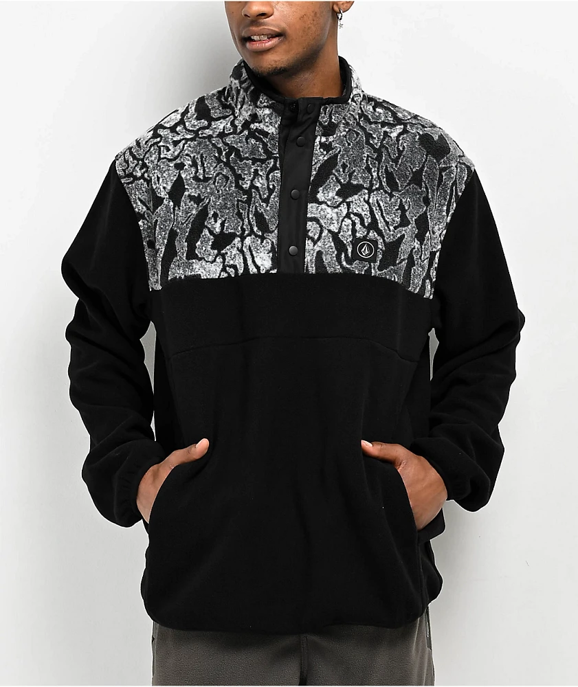 Volcom Error92 Black Fleece Mock Neck Sweatshirt