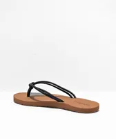 Volcom Forever & Ever Black & Tan Sandals