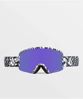 Volcom Garden OP Art & Purple Chrome Snowboard Goggles