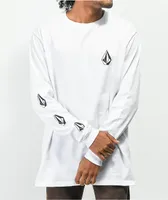 Volcom Iconic Stone White Long Sleeve T-Shirt