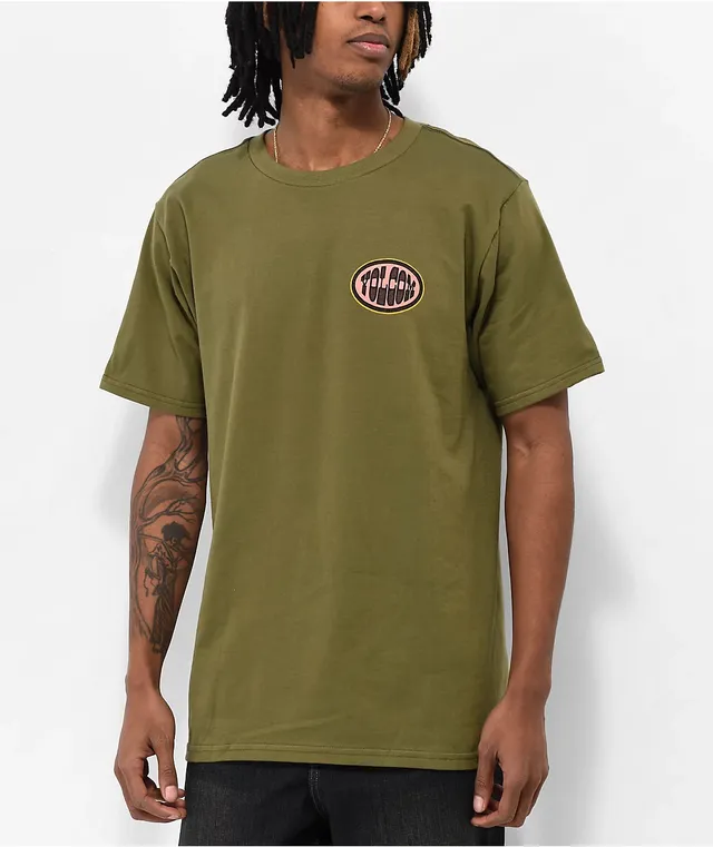 green volcom shirt