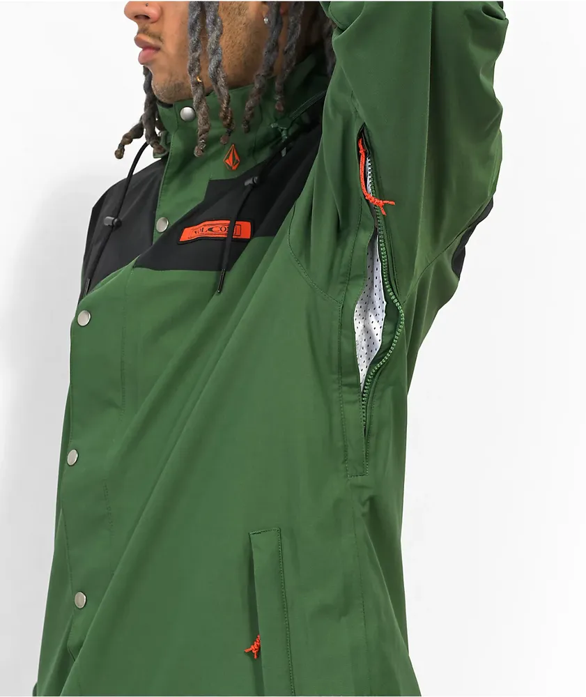 Volcom Longo Dark Green Gore-Tex Anorak Snowboard Jacket