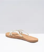 Volcom Look Out Beach Glow White Sandals
